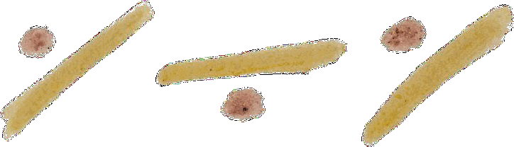 Traços de pigmento vegetal